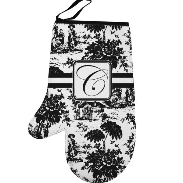 Custom Toile Left Oven Mitt (Personalized)