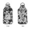 Toile Sanitizer Holder Keychain - Large APPROVAL (Flat)