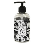 Toile Plastic Soap / Lotion Dispenser (8 oz - Small - Black) (Personalized)