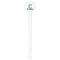 Toile White Plastic 7" Stir Stick - Round - Single Stick