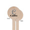 Toile Wooden 6" Stir Stick - Round - Single Sided - Front & Back