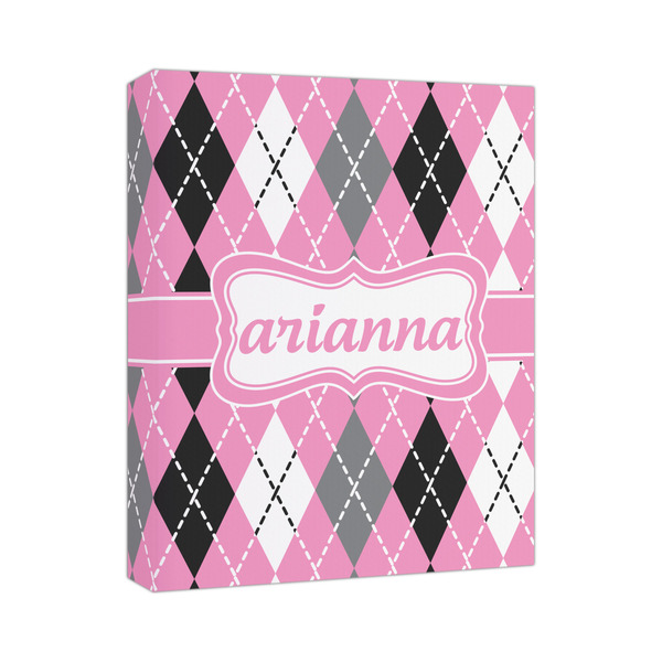 Custom Argyle Canvas Print (Personalized)