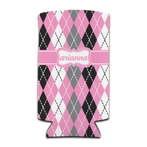 Custom Argyle Can Cooler (tall 12 oz) (Personalized)