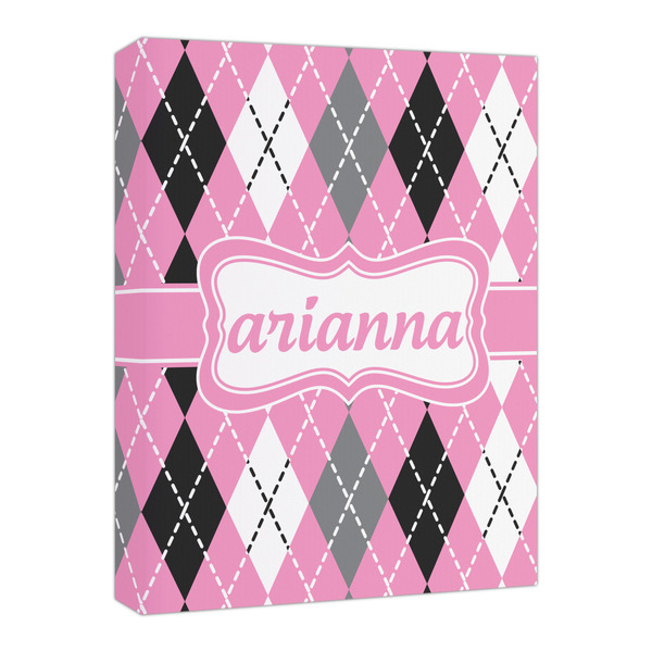 Custom Argyle Canvas Print - 16x20 (Personalized)