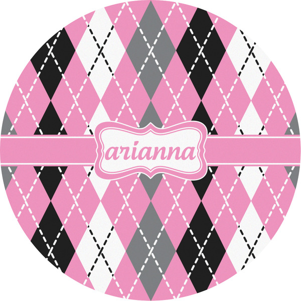 Custom Argyle Multipurpose Round Labels - 2" (Personalized)