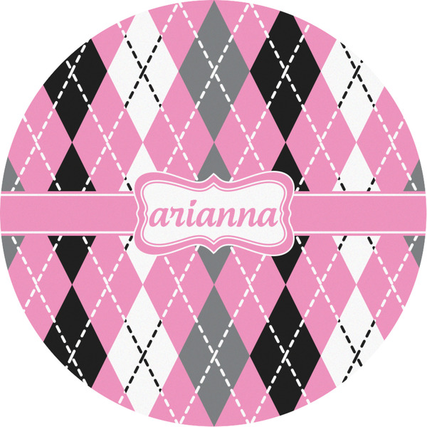 Custom Argyle Multipurpose Round Labels - Custom Sized (Personalized)