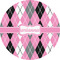 Argyle 3" Multipurpose Round Labels - Single Sticker