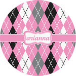 Argyle Multipurpose Round Labels - 5" (Personalized)