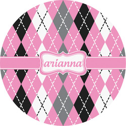 Argyle Multipurpose Round Labels - 5" (Personalized)