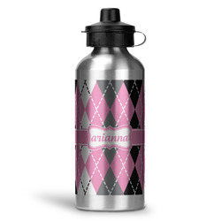 Argyle Water Bottle - Aluminum - 20 oz (Personalized)