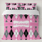 Argyle Duvet Cover Set - King (Personalized)