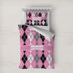 Argyle Duvet Cover Set - Twin XL (Personalized)