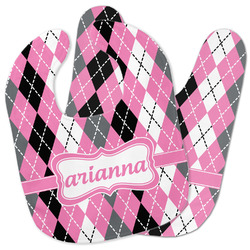 Argyle Baby Bib w/ Name or Text