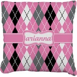 Argyle Faux-Linen Throw Pillow 16" (Personalized)