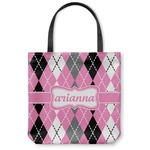 Argyle Canvas Tote Bag (Personalized)