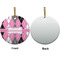 Argyle Ceramic Flat Ornament - Circle Front & Back (APPROVAL)