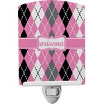 Argyle Ceramic Night Light (Personalized)