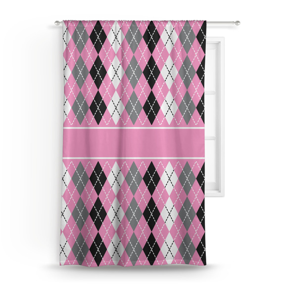 Custom Argyle Curtain Panel - Custom Size