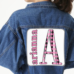 Argyle Twill Iron On Patch - Custom Shape - 3XL (Personalized)