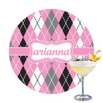 Argyle Printed Drink Topper - 3.25" (Personalized)