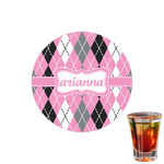 Argyle Printed Drink Topper - 1.5" (Personalized)