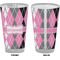 Argyle Pint Glass - Full Color - Front & Back Views