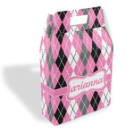 Argyle Gable Favor Box (Personalized)