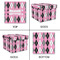 Argyle Gift Boxes with Lid - Canvas Wrapped - Large - Approval