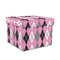 Argyle Gift Boxes with Lid - Canvas Wrapped - Medium - Front/Main