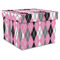 Argyle Gift Boxes with Lid - Canvas Wrapped - XX-Large - Front/Main