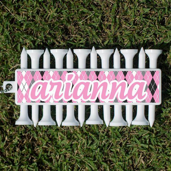 Custom Argyle Golf Tees & Ball Markers Set (Personalized)