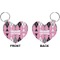 Argyle Heart Keychain (Front + Back)