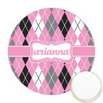 Argyle Printed Cookie Topper - 2.5" (Personalized)