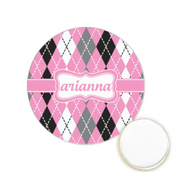 Argyle Printed Cookie Topper - 1.25" (Personalized)