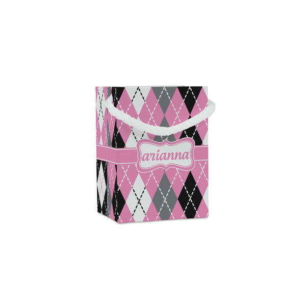 Custom Argyle Jewelry Gift Bags - Matte (Personalized)