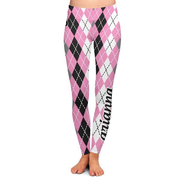 Custom Argyle Ladies Leggings - Extra Large (Personalized)