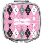 Argyle Compact Makeup Mirror (Personalized)