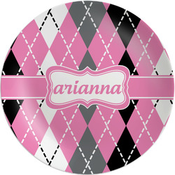 Argyle Melamine Plate (Personalized)