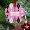 Argyle Metal Paw Ornament - Lifestyle