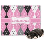 Argyle Dog Blanket - Large (Personalized)