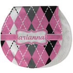 Argyle Burp Pad - Velour w/ Name or Text