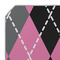 Argyle Octagon Placemat - Single front (DETAIL)