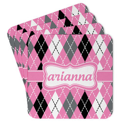 Argyle Paper Coasters (Personalized)