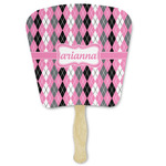 Argyle Paper Fan (Personalized)