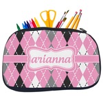 Argyle Neoprene Pencil Case - Medium w/ Name or Text