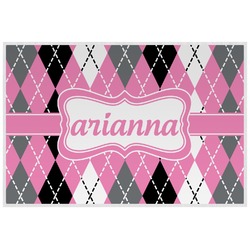 Argyle Laminated Placemat w/ Name or Text