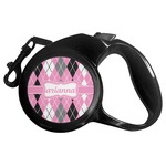 Argyle Retractable Dog Leash - Large (Personalized)