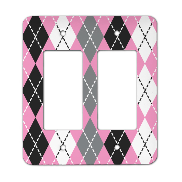 Custom Argyle Rocker Style Light Switch Cover - Two Switch