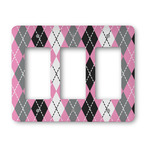 Argyle Rocker Style Light Switch Cover - Three Switch