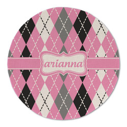 Argyle Round Linen Placemat - Single Sided (Personalized)